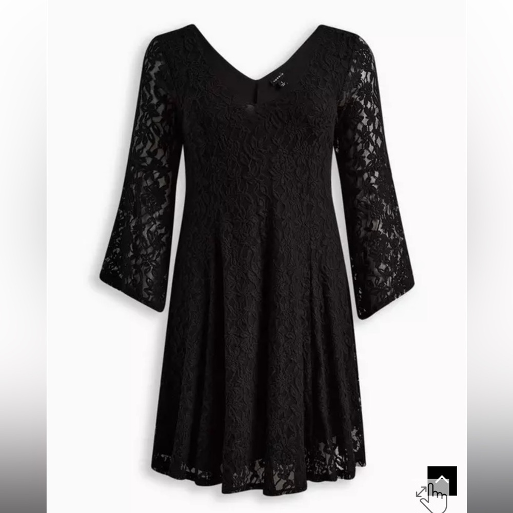 NWT Torrid Mini Lace Bell Sleeve Trapeze Dress Size 16